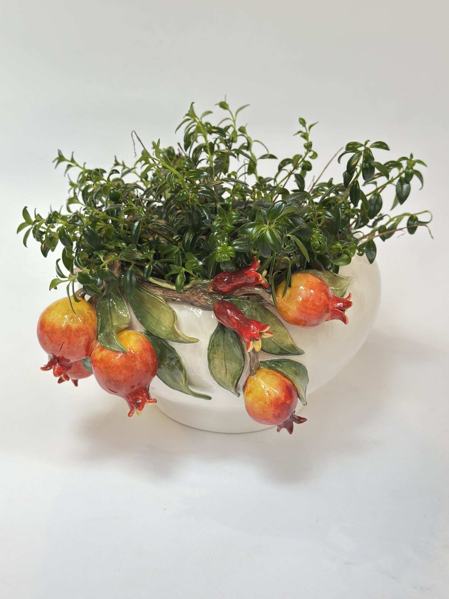 Cachepot de Cerâmica Romãs