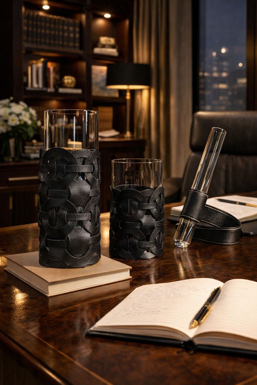 Capa em Couro Sintético Trama Treliça