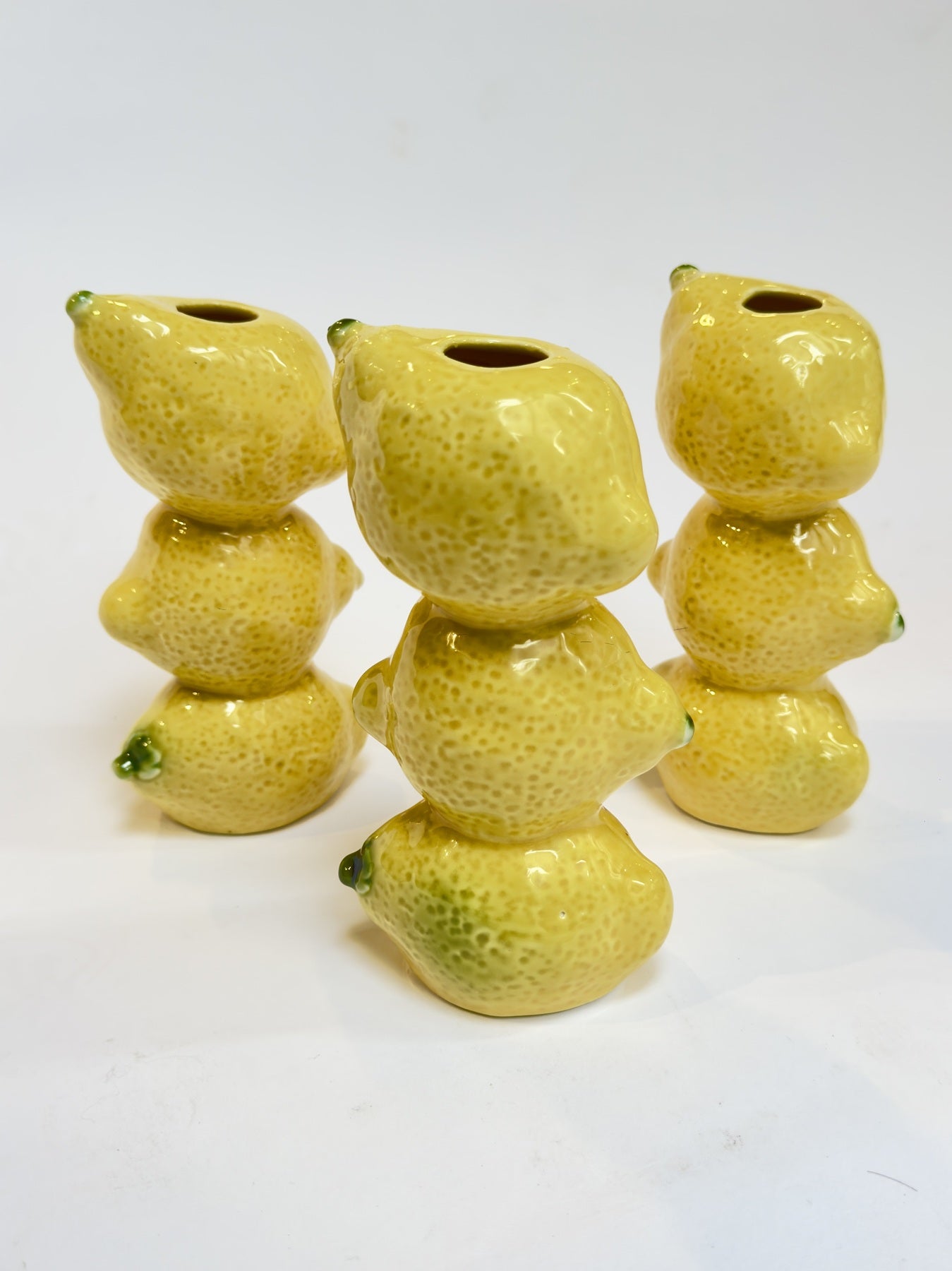 Vaso Escultural em Cerâmica Trio de Limões Sicilianos