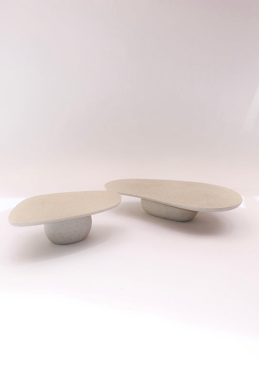 Centro de Mesa em Poliresina Textura Granitada