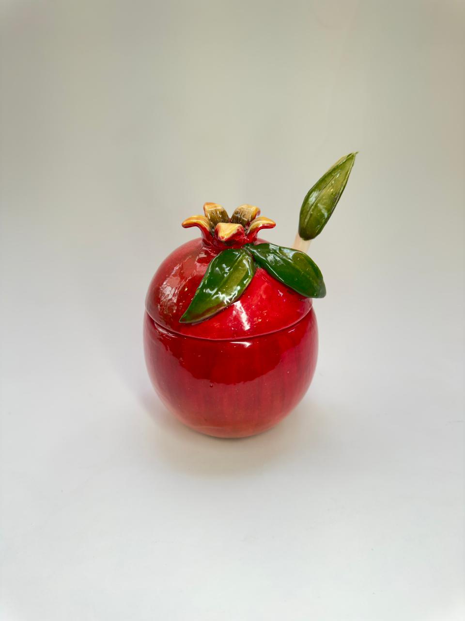 Açucareiro ou Porta Geleia em Cerâmica Romã