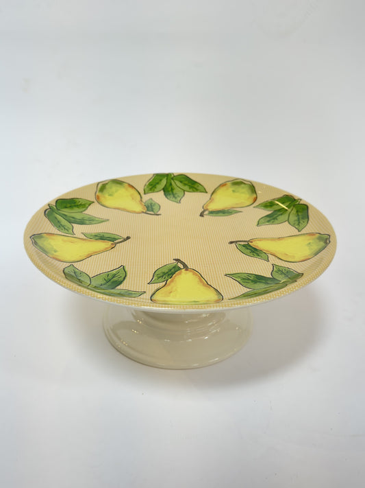 Boleira Decorativa com Estampa de Peras