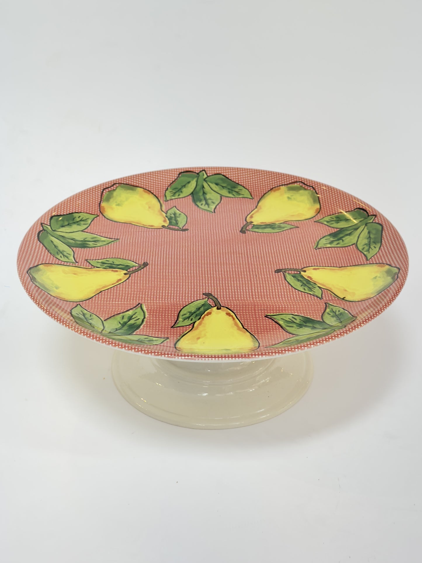 Boleira Decorativa com Estampa de Peras