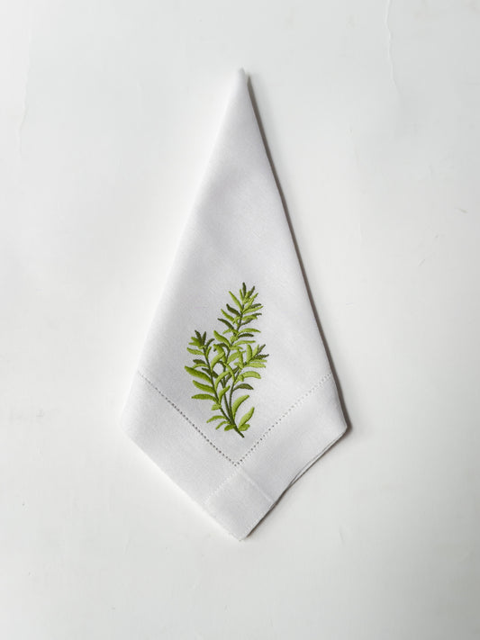 Guardanapo Misto branco alecrim