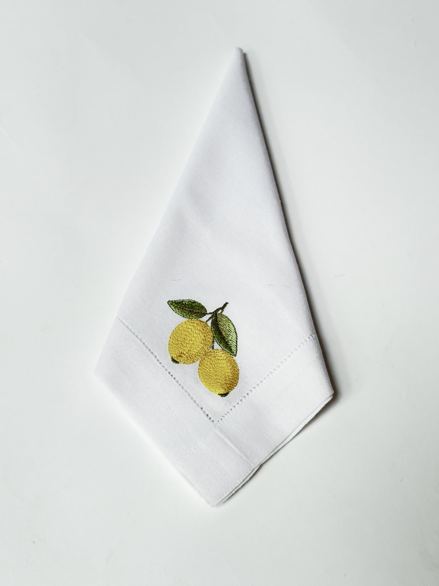 Guardanapo Misto branco limãozinho