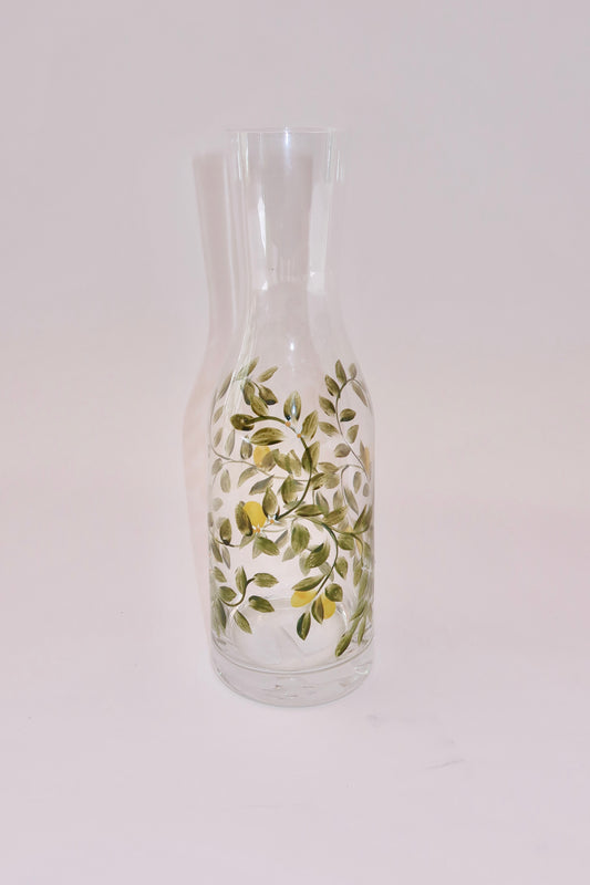Decanter em Cristal de Titânio com Pintura Artesanal Limone – 1200ml