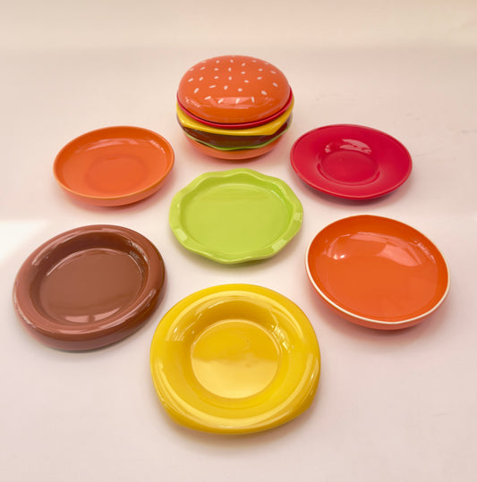 Conjunto de Pratos Hamburguer