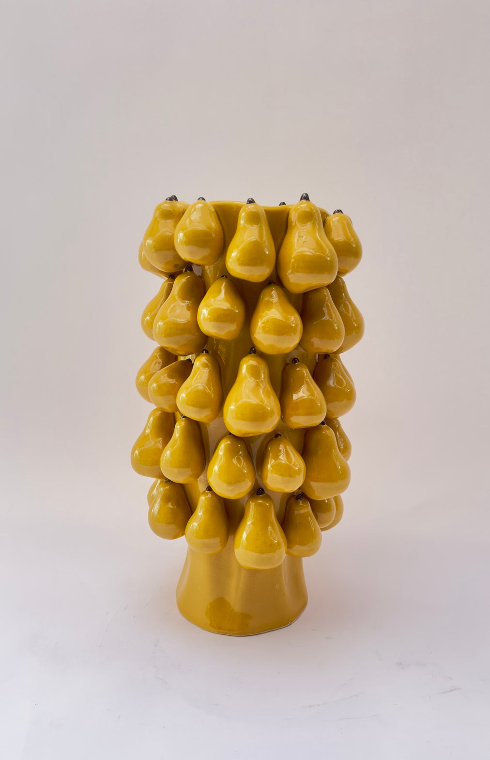 Vaso cerâmica pera artístico